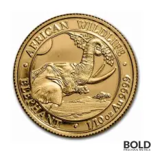 2023 Gold Somalia Elephant 1/10 oz