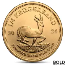 2024 1/4 oz South African Krugerrand Gold Coin (BU)