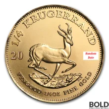 Gold South African Krugerrand *Random Date* - 1/4 oz