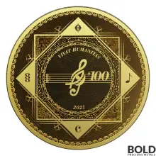 2021 Gold Tokelau Vivat Humanitas 1 oz Prooflike