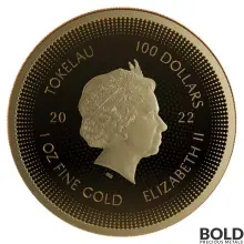2022 1 oz Tokelau ICON Marilyn Monroe Prooflike Gold Coin