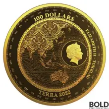 2022 Gold Tokelau Terra 1 oz Prooflike