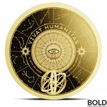 2024 1/10 oz Tokelau Vivat Humanitas Gold Coin (Prooflike)