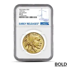 1 oz Gold Buffalo Coin MS70 (NGC, Early Releases)