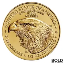 2022 American Gold Eagle 1/2 oz BU