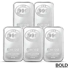 1-oz-jbr-silver-bar-lot-of-5