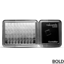 50x1 Gram Valcambi Palladium CombiBar (In Assay)