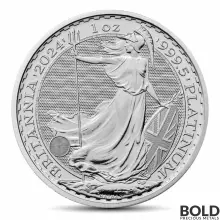 2024 1 oz British Royal Mint Britannia Platinum Coin (BU)