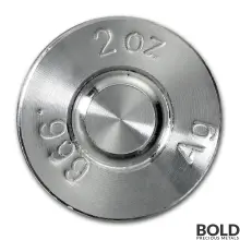 2 oz 308 Caliber Silver Bullet | BOLD Precious Metals