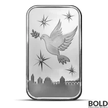 1 oz Holy Land Mint Dove of Peace Silver Bar