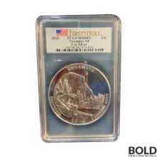 2010 Silver 5 oz ATB Yosemite NP First Strike PCGS MS68 PL