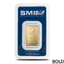 5 Gram Sunshine Mint Gold Bar
