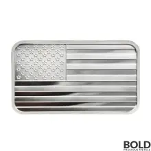 Silver 5 oz SilverTowne Flag Bar