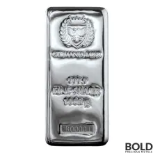 Silver 1 Kilo Germania Mint Cast Bar