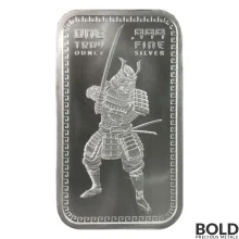 Silver - 1 oz Samurai Warrior Bar