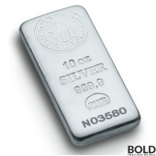 Silver 10 oz Nadir Bar