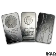 Silver 10 oz Random Bar (our choice)