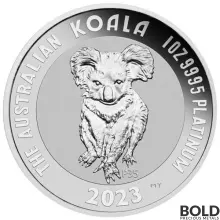 2023 1 oz Australia Koala 35th Anniversary Platinum Coin (BU)