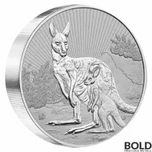 2023 Silver 10 oz Perth Mint Next Generation: Mother & Baby Kangaroo Piedfort