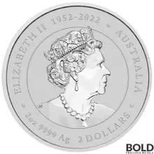2024 2 oz Perth Lunar Year of the Dragon Silver Coin (BU)