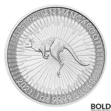 2021 Australian Perth Kangaroo 1 oz Silver BU