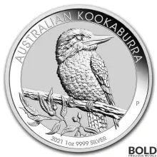 2021 Australia Perth Kookaburra 1 oz Silver BU