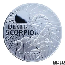 2022 RAM Australia's Most Dangerous: Desert Scorpion 1 oz Silver BU