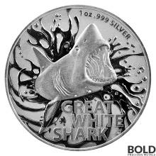 2021 RAM Australian Great White Shark Silver Coin - 1 oz