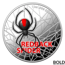 2021 RAM Australian Redback Spider 1 oz Silver Colored Proof