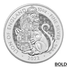 2022 Britain Tudor's Beasts Lion 10 oz Silver BU