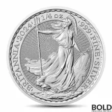 2024 1/4 oz British Royal Mint Britannia Silver Coin (BU)