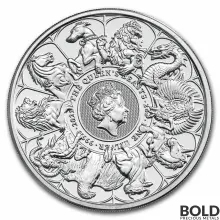 2021 Britain Queen's Beasts Completer 2 oz Silver BU