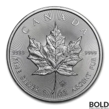2021 Canada Maple Leaf 1 oz Silver BU