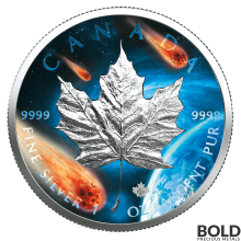 2021 Glowing Galaxy III Canada Maple Leaf 1 oz Silver