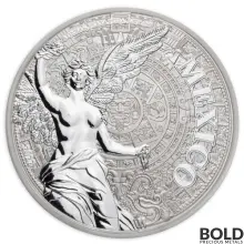 2022 Silver 5 oz Mexican Angel of Independence Reverse Proof Medal