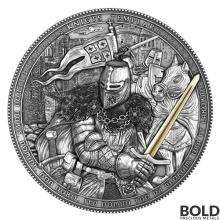 2021 Niue Knights Templar Assassins 2 oz Antiqued Silver