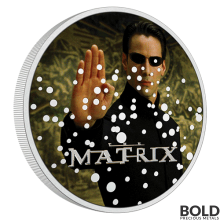 2022 Niue The Matrix: Neo 1 oz Silver Colorized Proof