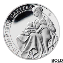 2022 St Helena Queens Virtues: Charity 1 oz Silver Proof