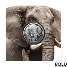 2021 South Africa Big Five II Elephant 1 oz Silver BU