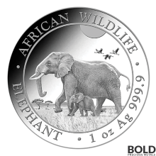 2022 Silver Somalia Elephant - 1 oz