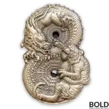 新品未開封 Wild Wise Apes 3rd world 2022 Ghana Life Quotes Three Wise Monkeys 1oz Silver Antique