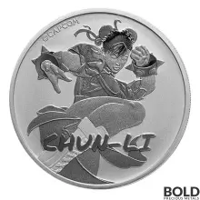 2022 1 oz Tuvalu Chun Li Street Fighter Silver Coin (BU) | BOLD