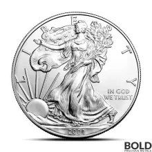 2001 1 oz American Eagle Silver Coin (BU)