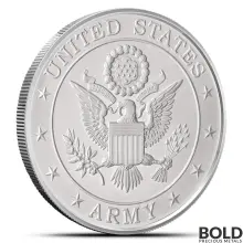 1 oz United States Armed Forces Army Silver Round