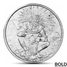 1 oz Aztec God of Death Silver Round