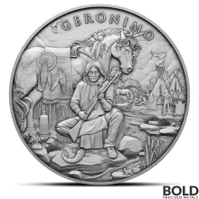 1 oz Legendary Warriors: Geronimo Silver Round (BU)