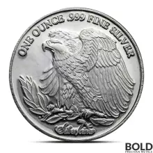 Sterling Silver Coin Bezel Pendant For 1oz 39mm Silver Round (e.g., Silvertowne St. Gaudens) 2 thumbnail image