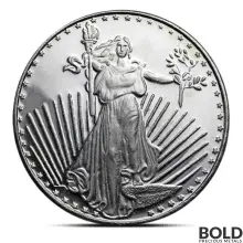 1 oz Saint Gaudens Silver Round (SilverTowne)