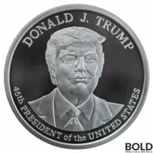 President Donald J. Trump 5 oz Silver Round (Golden State Mint)