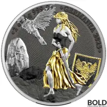 2023 Silver 2 oz Lady Germania Ennobled BU Round ANA